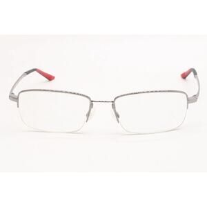 NIKE 4306 073 SILVER BLACK RED AUTHENTIC EYEGLASSES FRAMES 56-18-145